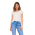T-shirt Only Onlfree Life Mod.V-Neck Cloud Dancer Femme
