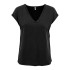 T-shirt Only Onlfree Life Mod.V-Neck Noir Femme