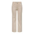 Pantalon Only juicy Wide Leg Rea Ecru Femme