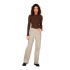 Pantalon Only juicy Wide Leg Rea Ecru Femme