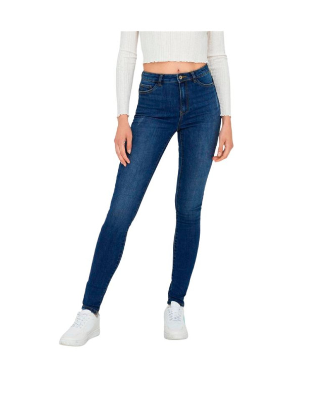 Pantalon Only Onlrose Skinny Gua192 Bleu moyen...