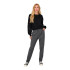 Pantalon Only poptrash-Elise Easy Melange Dark Grey Melange Femme