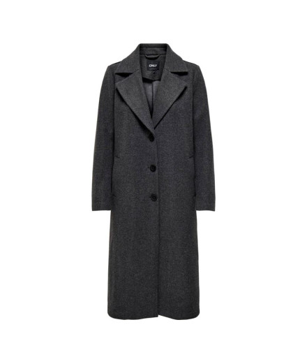 Veste Only emma Life Reg. Manteau long Gris foncé mélangé...