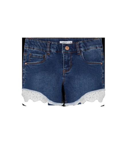 Jeans name it fsalli Slim Dnm 5372-Ha Denim bleu foncé Fille