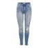 Jeans Only Royal Highblush Ankle Jeans Skninny Fit Light Blue Denim Femme