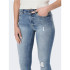 Jeans Only Royal Highblush Ankle Jeans Skninny Fit Light Blue Denim Femme