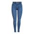 Jeans Only power Mid Push Up Jeans Skinny Fit Light Blue Denim Femme