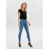 Jeans Only power Mid Push Up Jeans Skinny Fit Light Blue Denim Femme