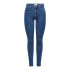 Jeans Only power Mid Push up Jeans Skinny Dark Blue Denim Femme
