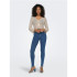 Jeans Only power Mid Push up Jeans Skinny Dark Blue Denim Femme