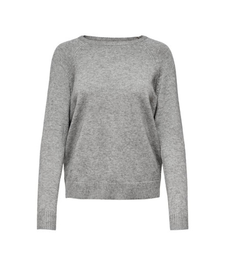 Only lesly Kings Medium Grey Melange Sweater Femme