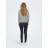 Only lesly Kings Medium Grey Melange Sweater Femme