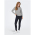 Only lesly Kings Medium Grey Melange Sweater Femme