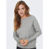 Only lesly Kings Medium Grey Melange Sweater Femme