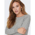 Only lesly Kings Medium Grey Melange Sweater Femme