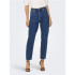 Jeans Only emily HW Jeans Droits Bleu Foncé Denim Femme