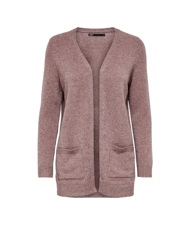 Sweat Only Onllesly Open Cardigan Rose Brown Femme