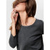 T-shirt Only alba 3/4 Gris foncé Femme
