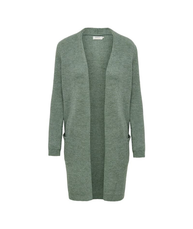 Sweat Only jade Cardigan Granite Vert Femme
