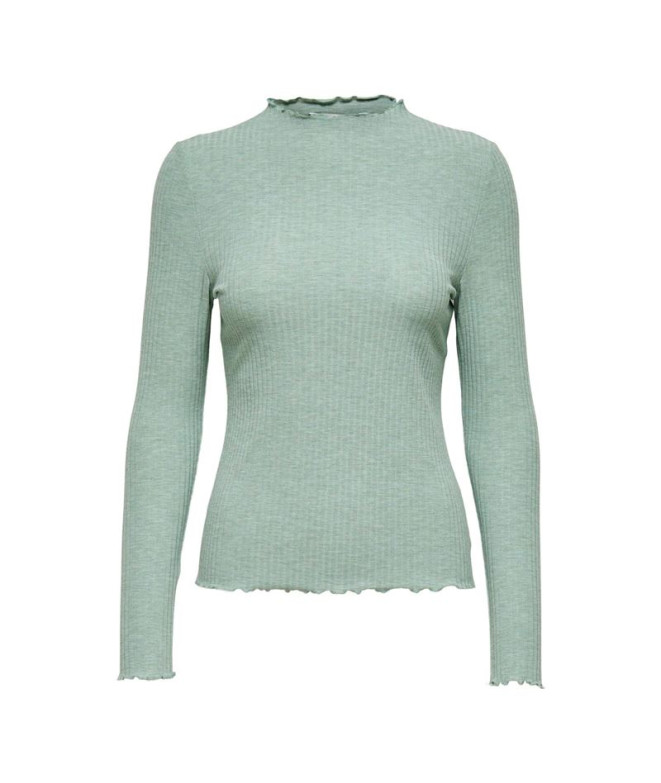 T-shirt Only emma High Chinois Vert Femme