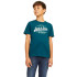 T-shirt Jack and Jones elogo Oneck 2Col 24/25 Deep Teal Enfant