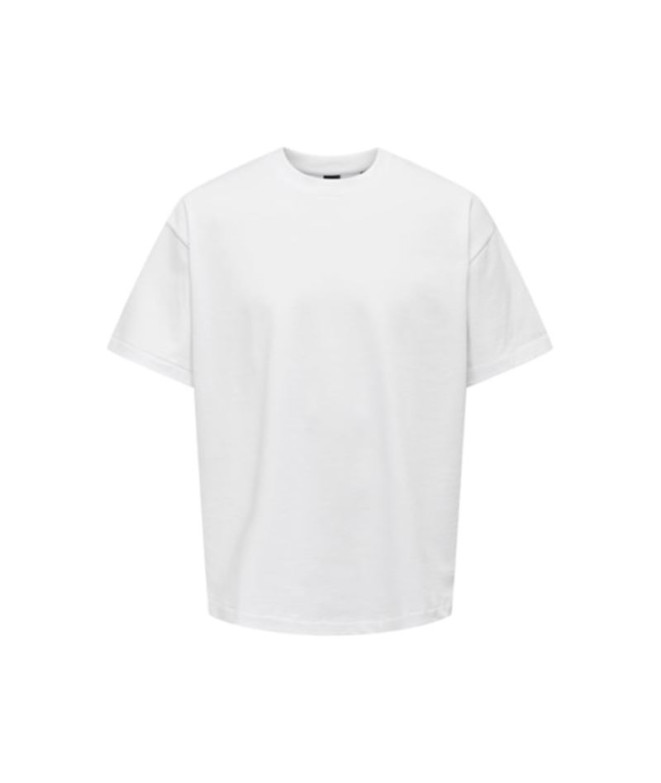 T-shirt Only & Sons millenium Ovz Bright White...