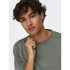 T-shirt Only & Sons millenium Ovz Homme Castor Gray