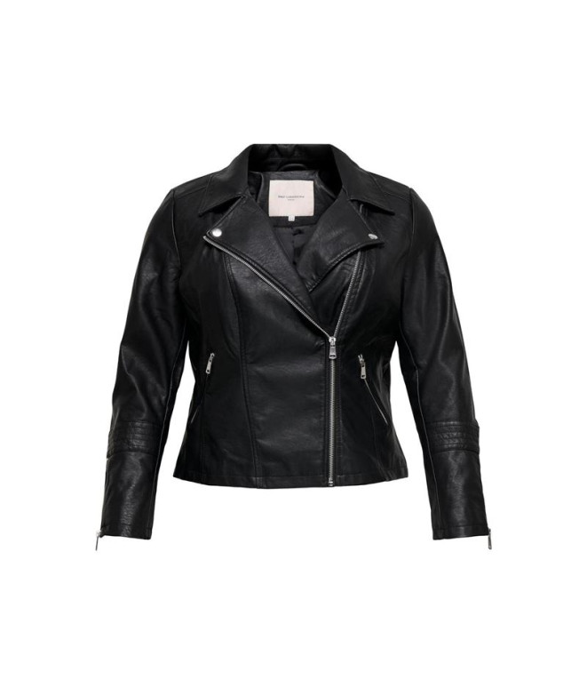 Veste Only Biker Caremmy Faux Leather Black Femme