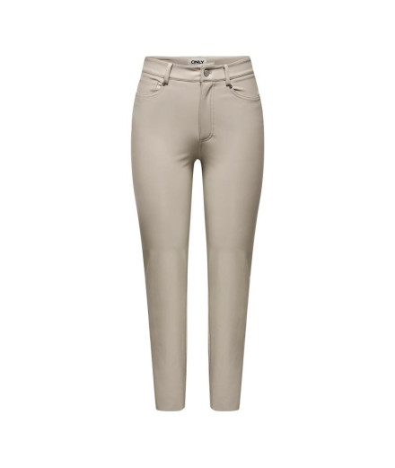 Pantalon Only emily St Ank Faux Leather Silver Lining Femme