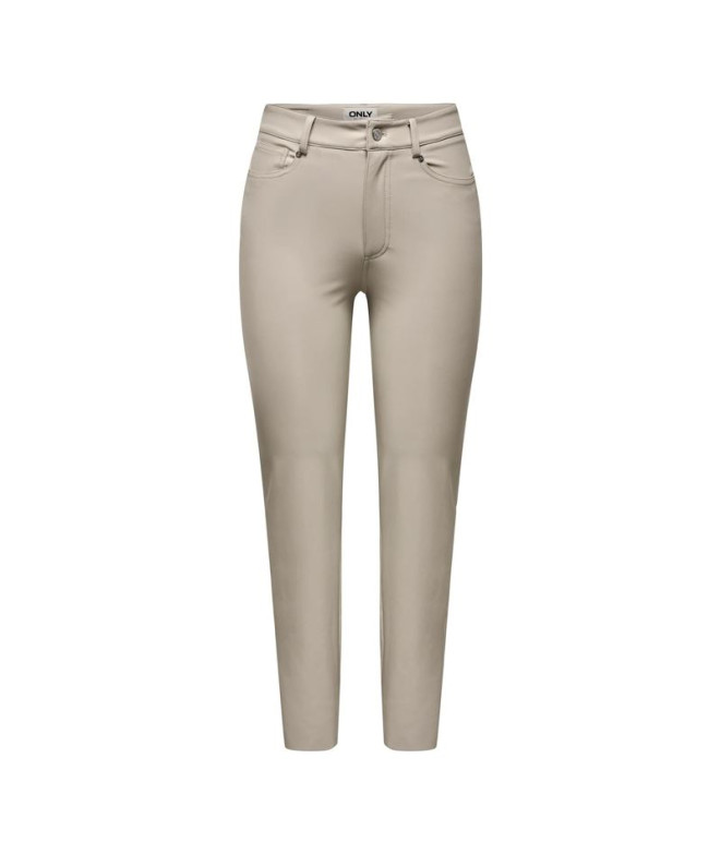 Pantalon Only emily St Ank Faux Leather Silver...