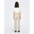 Pantalon Only emily St Ank Faux Leather Silver Lining Femme