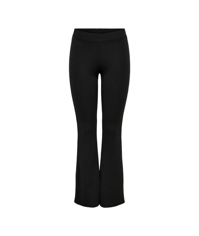 Pantalon Only Onlfever Stretch Flaired Black Femme