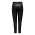 Pantalon Only poptrash Life Easy Coated Black Femme