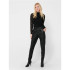 Pantalon Only poptrash Life Easy Coated Black Femme