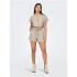 Pantalons Only Lino Mw Linen Oatmeal Femme