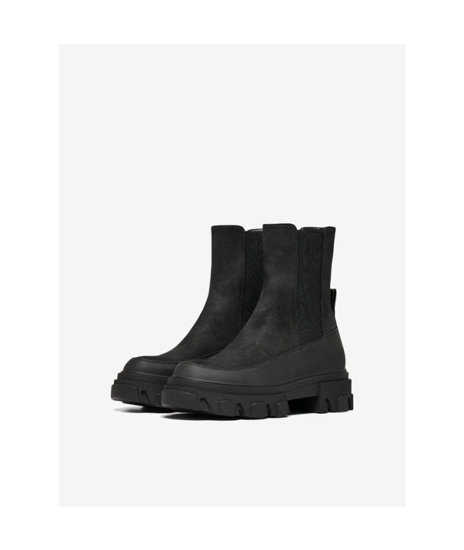 Botas Only tola-1 Nubuck Pu Chunky - Noir Femme