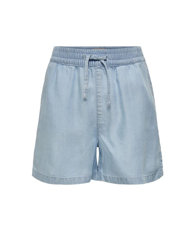 Pantalons Only Kogpema Dnm Fille Denim Bleu Clair