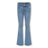 Pantalon Only Kogroyal Life Reg Flared Pim020 Light Blue Denim Femme