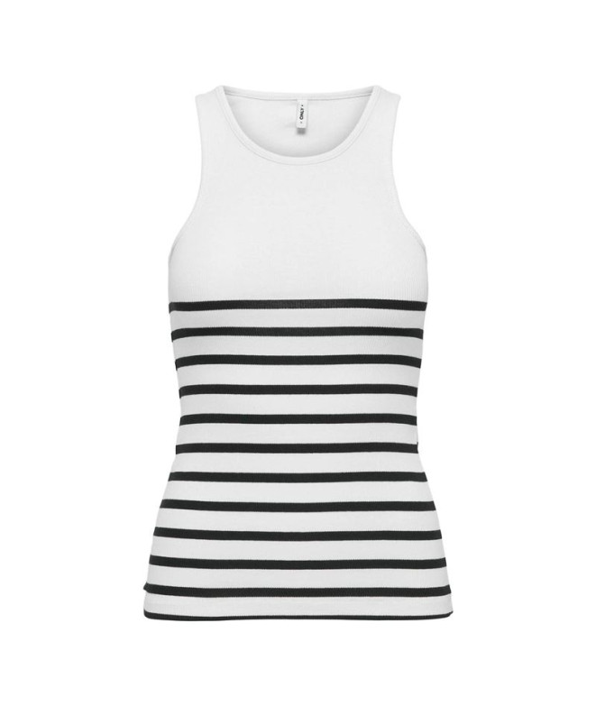 T-shirt Only Onlkenya Rib Stripe Bright White...