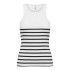 T-shirt Only Onlkenya Rib Stripe Bright White Femme