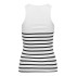T-shirt Only Onlkenya Rib Stripe Bright White Femme