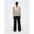 T-shirt Only Onlkenya Rib Stripe Bright White Femme