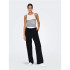 T-shirt Only Onlkenya Rib Stripe Bright White Femme