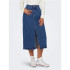 Jupe Only bianca Midi Rea Medium Blue Denim Femme