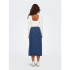 Jupe Only bianca Midi Rea Medium Blue Denim Femme
