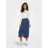 Jupe Only bianca Midi Rea Medium Blue Denim Femme