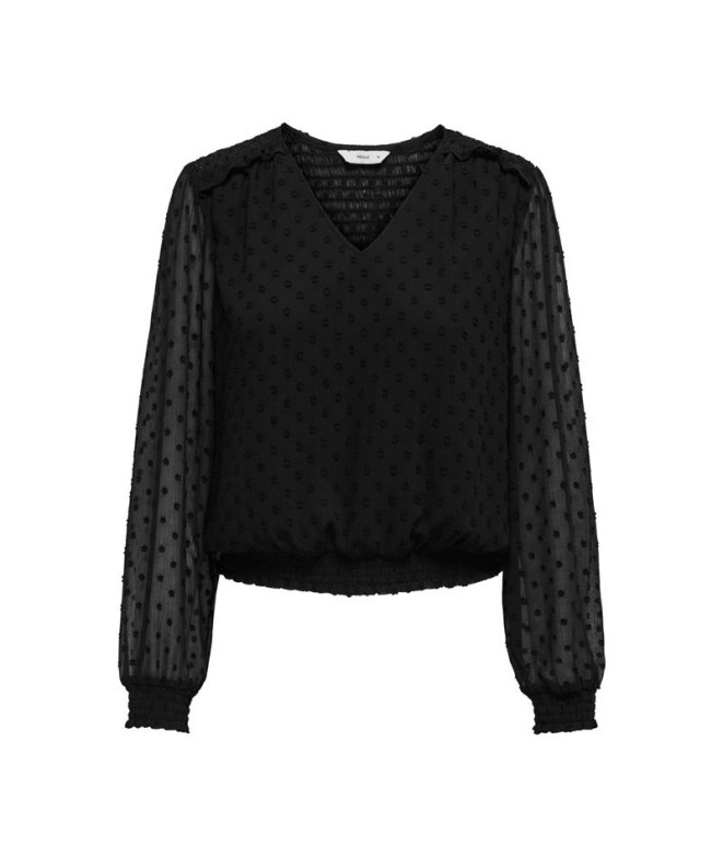 T-shirt Only Onlelmira Life New Dobby Black Femme