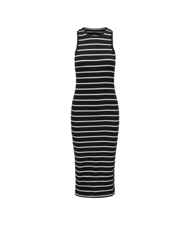 Robe Only Onlbelfast Stripe S/L Mididress Jrs...