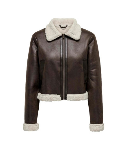 Veste Only betty Bonded Zip Inv Mole Femme