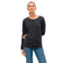 Sweat Vero Moda caretructure Blou à col O Gris foncé Mélange Femme